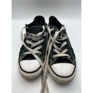 CONVERSE All Star Low Top Black Youth Size 4‎ Shoes